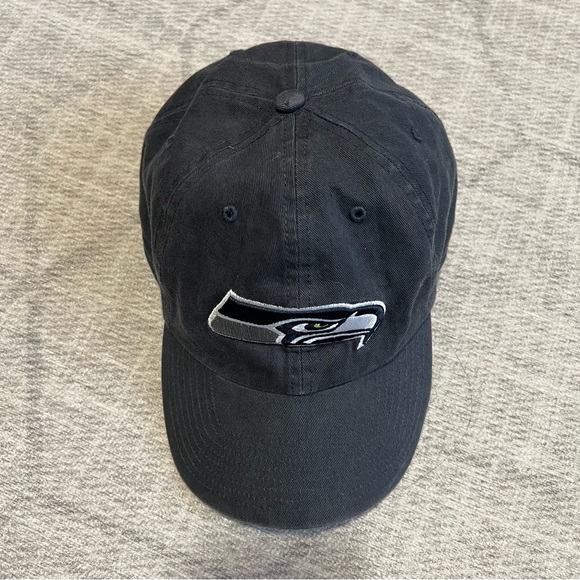 47 Brand Adult NFL Football Seattle Seahawks Blue Fitted Hat XL - Picture 3 of 6